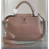 Copy 1:1 Louis Vuitton Original Taurillon Leather CAPUCINES BB Bag M90294 Apricot JK2414xD64