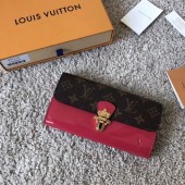 Fake 1:1 Louis Vuitton CHERRYWOOD WALLET M61719 fuchsia JK399YK70