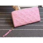 Fake Cheap Louis Vuitton Monogram Empreinte Zippy Wallet X60017 Pink JK611Kt89