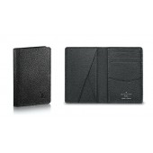 Fake Cheap Louis Vuitton Original Leather Wallet M64498 Black JK246Kt89