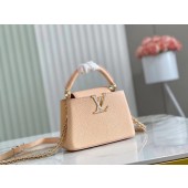 Fake Louis Vuitton CAPUCINES MINI M81190 cream JK5645GR32