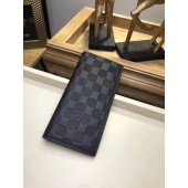 Fake Louis Vuitton Damier Infini Leather BRAZZA WALLET N63010 JK483qZ31