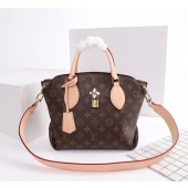 High Quality Imitation Louis Vuitton Monogram Canvas FLOWER ZIPPED TOTE BB M44350 creamy-white JK1372wn47