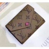 High Quality Louis Vuitton Victorine Wallet Monogram Canvas M62360 Rose JK558BH97