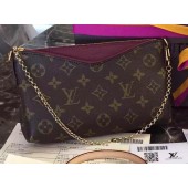 Hot Louis Vuitton M41638 Purple Monogram Canvas PALLAS Clutch JK2391cT87