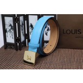 Imitation AAA Louis Vuitton Belt LV1939 SkyBlue JK2834kf15