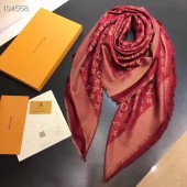 Imitation Louis vuitton Cashmere scarf Monogram flower pattern 97714 red JK3590SU87