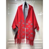 Imitation Louis vuitton lambswool & cashmere Shawl 71150 red JK3586QN34