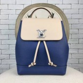 Imitation Louis Vuitton LOCKME BACKPACK 41817 Blue&Offwhite JK2294Ug88