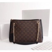 Imitation Louis vuitton monogram canvas SURENE MM M43755 black JK1671EY79