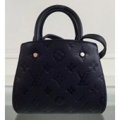 Imitation Louis Vuitton Monogram Empreinte NANO MONTAIGNE Bag M50865 Black JK2426KV93