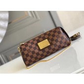 Imitation Louis Vuitton Original Damier Ebene Canvas Eva Clutch N55213 JK309AI36