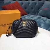Imitation Louis Vuitton Original Leather NEW WAVE Camera Bag M53682 Black JK1306EY79