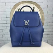 Knockoff AAAAA Louis Vuitton LOCKME BACKPACK 41817 Blue JK2295Jc39