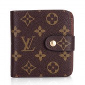 Knockoff Louis Vuitton Monogram Canvas Compact Wallet N61667 JK722NL80