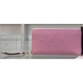 Knockoff Louis Vuitton Monogram Empreinte Zippy Wallet M61035 Pink JK661Lg61