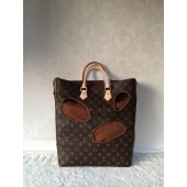 Knockoff Louis Vuitton Original Leather Monogram canvas BAG WITH HOLES REI KAWAKUBO M40279 JK753yK94