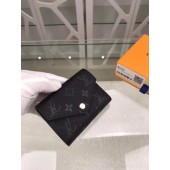 Knockoff Louis Vuitton Original Monogram Empreinte Wallet M58439 black JK909cS18