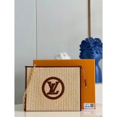 Knockoff Louis Vuitton TOILETRY POUCH ON CHAIN M81366 Caramel Brown JK5782Ez66