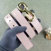 Louis Vuitton 30mm Patent Leather Belt M4226 Pink JK2787uT54