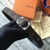 Louis Vuitton Calf leather Belt REVERSO 35MM REVERSIBLE MP036S JK2767De45