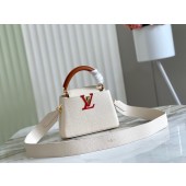 Louis Vuitton CAPUCINES MINI M59205 white&brown JK27tL32