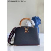 Louis Vuitton CAPUCINES Original Leather PM M48865 black JK266Kn56