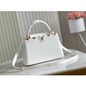 Louis Vuitton CAPUCINES PM M56904 white JK32rf34