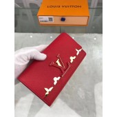 Louis Vuitton CRUISE 2017 CAPUCINES WALLET M64551 Red JK516Ag46