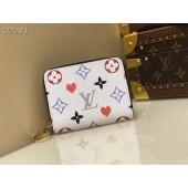 Louis Vuitton GAME ON ZIPPY COIN PURSE M80305 white JK184ta99