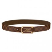 Louis Vuitton Inventeur Damier Ebene Reversible Belt M9677Q JK3022Qu69