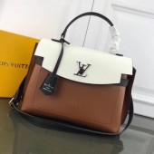 Louis Vuitton LOCKME EVER M51395 brown&white JK1561Jz48