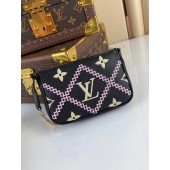 Louis Vuitton MINI POCHETTE ACCESSOIRES M81140 black JK5905LG44