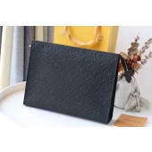 Louis Vuitton Monogram Empreinte POCHETTE VOYAGE MM M41058 black JK432xa43