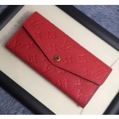 Louis Vuitton Monogram Empreinte WALLET M60565 Red JK587Va47
