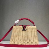 Louis vuitton original CAPUCINES PM M50011 rose JK1705MO84