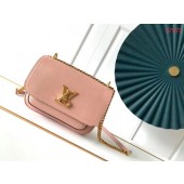 Louis Vuitton Original Lockme chain small handbag M57067 pink JK685Kf26