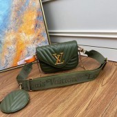 Louis Vuitton Original NEW WAVE MULTI-POCHETTE M56461 green JK714Pu45