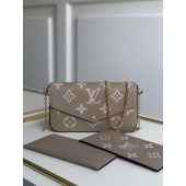 Louis Vuitton Original POCHETTE FELICIE Chain Bag M69977 grey JK672Qu69