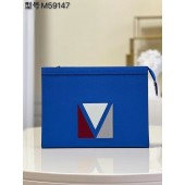 Louis Vuitton POCHETTE VOYAGE M59147 blue JK92TP23