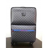 Replica Louis Vuitton Damier Graphite canvas Universal wheel Pegase 55 N41385 black JK1883it96