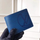 Replica Louis Vuitton EPI leather Wallet 63514 blue JK1937KG80