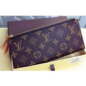 Replica Louis Vuitton Monogram Canvas ADELE WALLET M61287 Orange JK643YP94