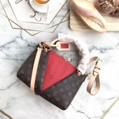 Replica Louis Vuitton Monogram Canvas original V TOTE BB M43966 Cerise Red JK1627sA83