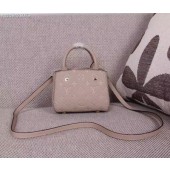 Replica Louis Vuitton Monogram Empreinte NANO MONTAIGNE Bag M50865 Apricot JK2310Ye83