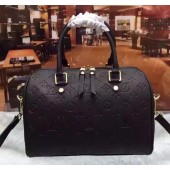 Replica Louis Vuitton Monogram Empreinte Speedy 30 Bag M40762 Black JK2383BB13