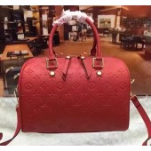 Replica Louis Vuitton Monogram Empreinte Speedy 30 Bag M40762 Red JK2382hD86