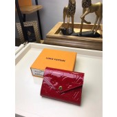 Replica Louis Vuitton Monogram Vernis VICTORINE WALLET M62427 red JK386DY71
