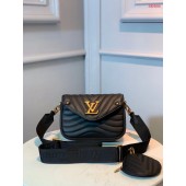 Replica LOUIS VUITTON NEW WAVE Shoulder Bag M56466 black JK766iu55