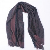 Replica Louis Vuitton Scarves Cotton WJLV091 Dark Brown JK3859EO56